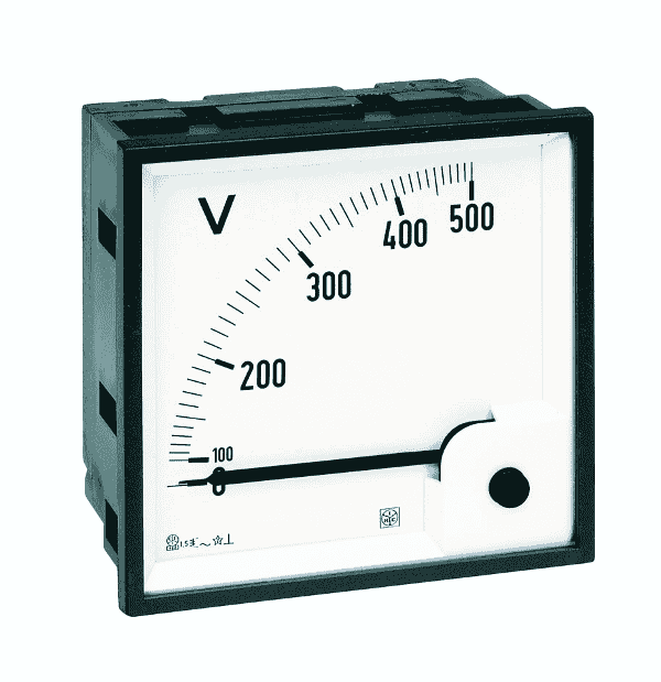 Einbau Messinstrument 0 - 300 V AC, Messgerät, Analog Voltmeter mit Shunt